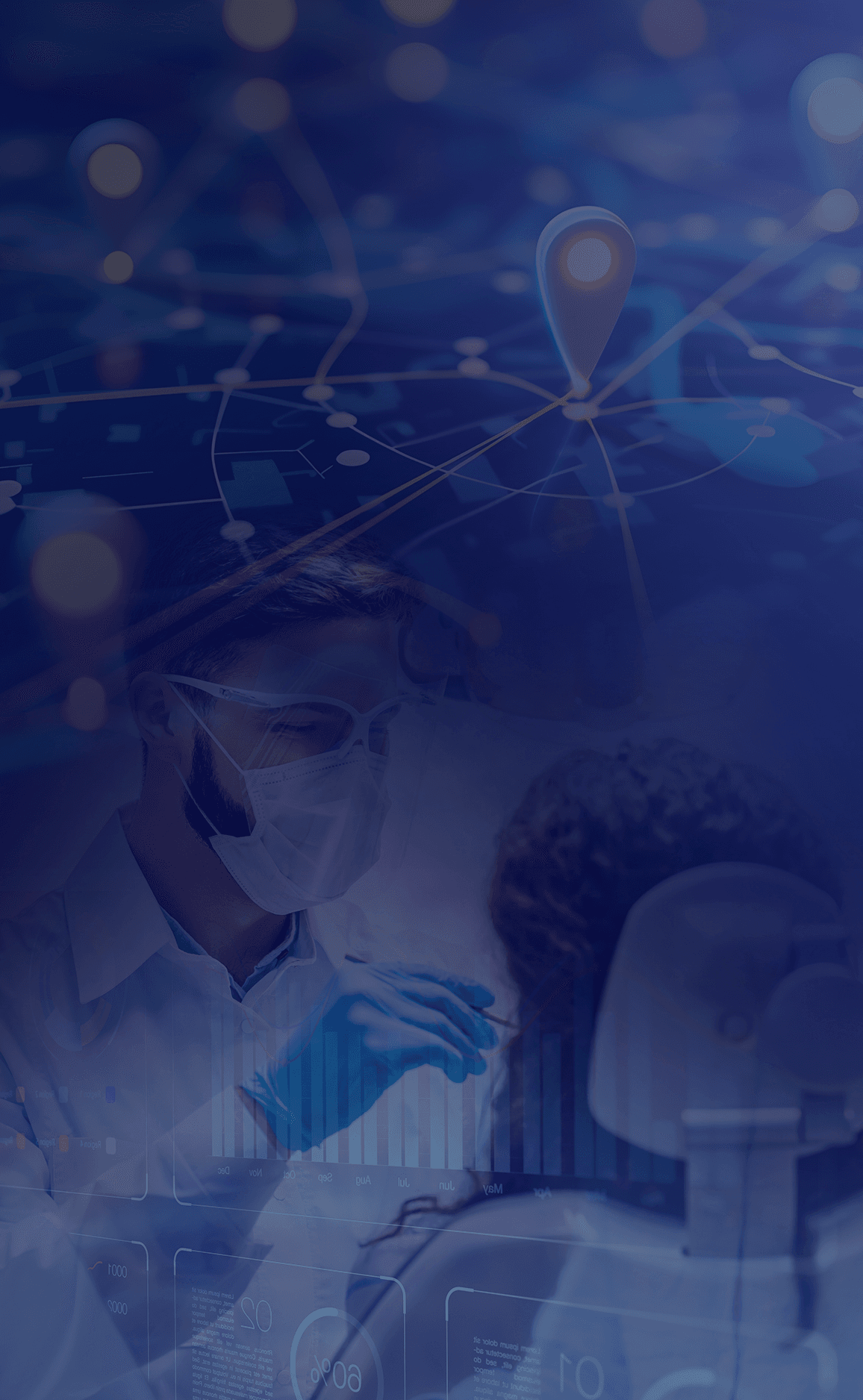 Doctor and assistants celebrating